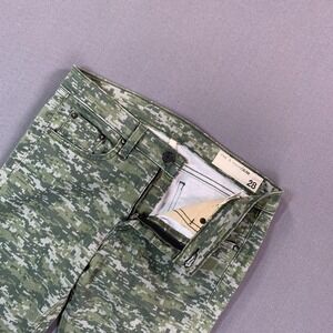 Rag & Bone Jeans Womens 28x30 Green Camo Mid Rise Skinny Stretch Denim USA